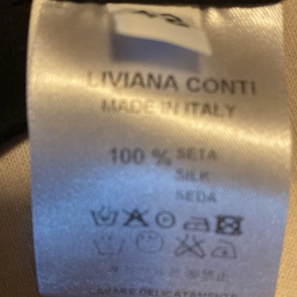 Liviana Conti black silk blouse - Picture 2 of 7